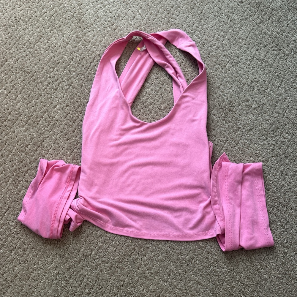 Pink Crop Top